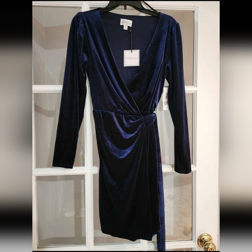 Women's Premier Armour blue wrap dress size 6 NWT - Picture 1 of 3